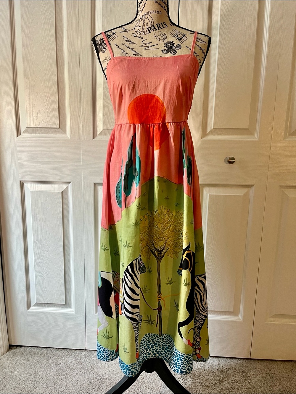 Pink horse sundress